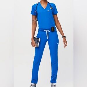 FIGS Royal Blue Yola Scrub Set